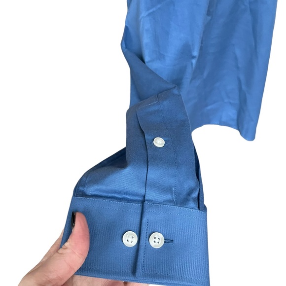 Michael Kors Slate Blue Button Down Long Sleeve Shirt Sz L NWT - Picture 5 of 16